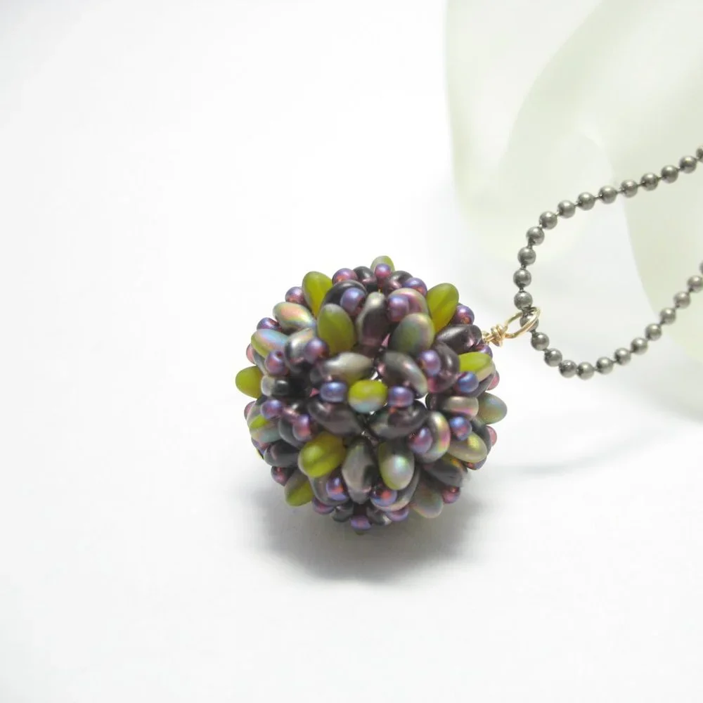 Handwoven Beaded bead necklace